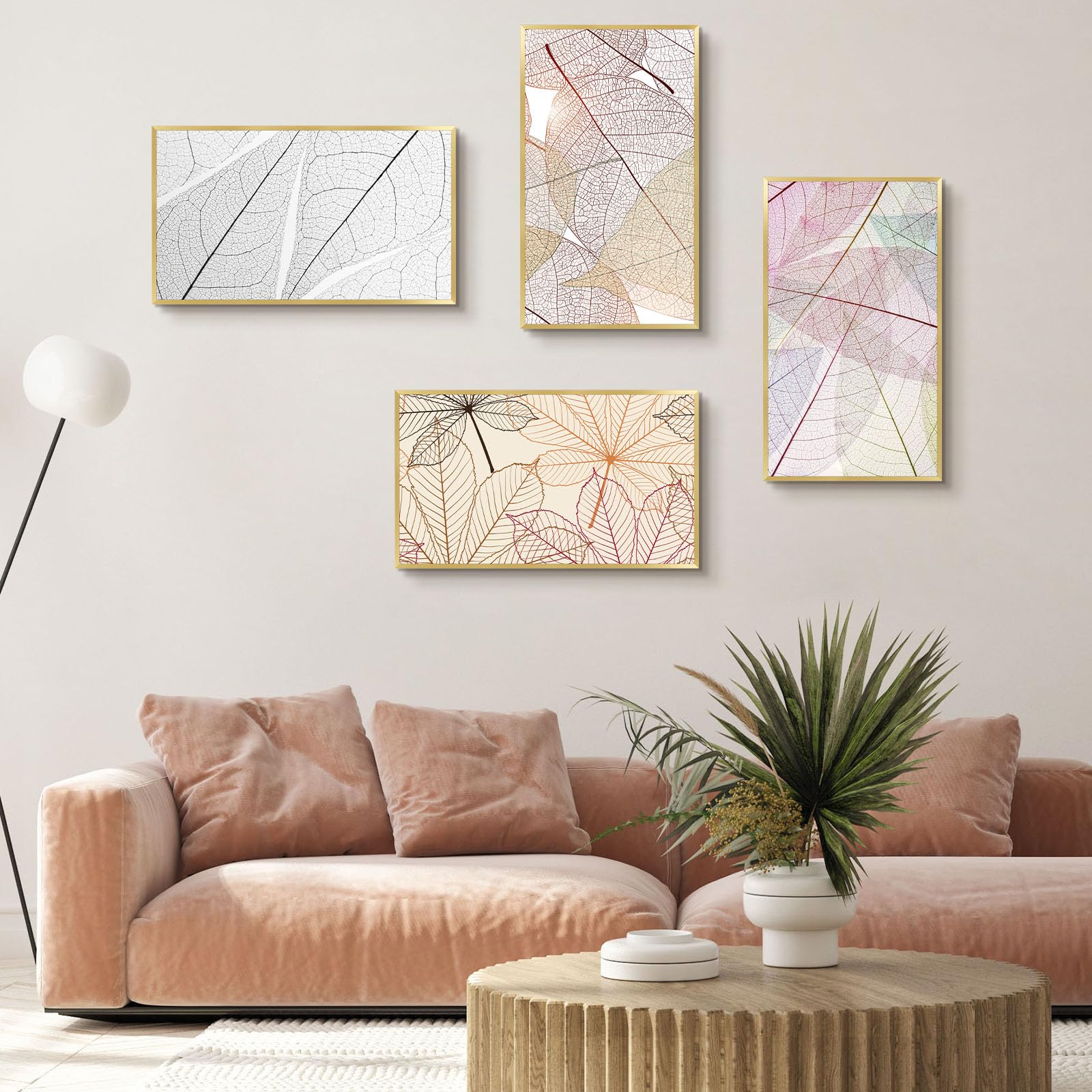 Golden State Art corner close-up showing brushed gold texture and refined edge