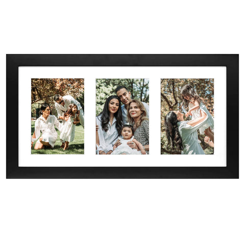 Golden State Art front view showing three-photo layout and clean black frame