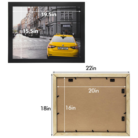 Golden State Art back hardware and swivel tabs enable quick picture changes