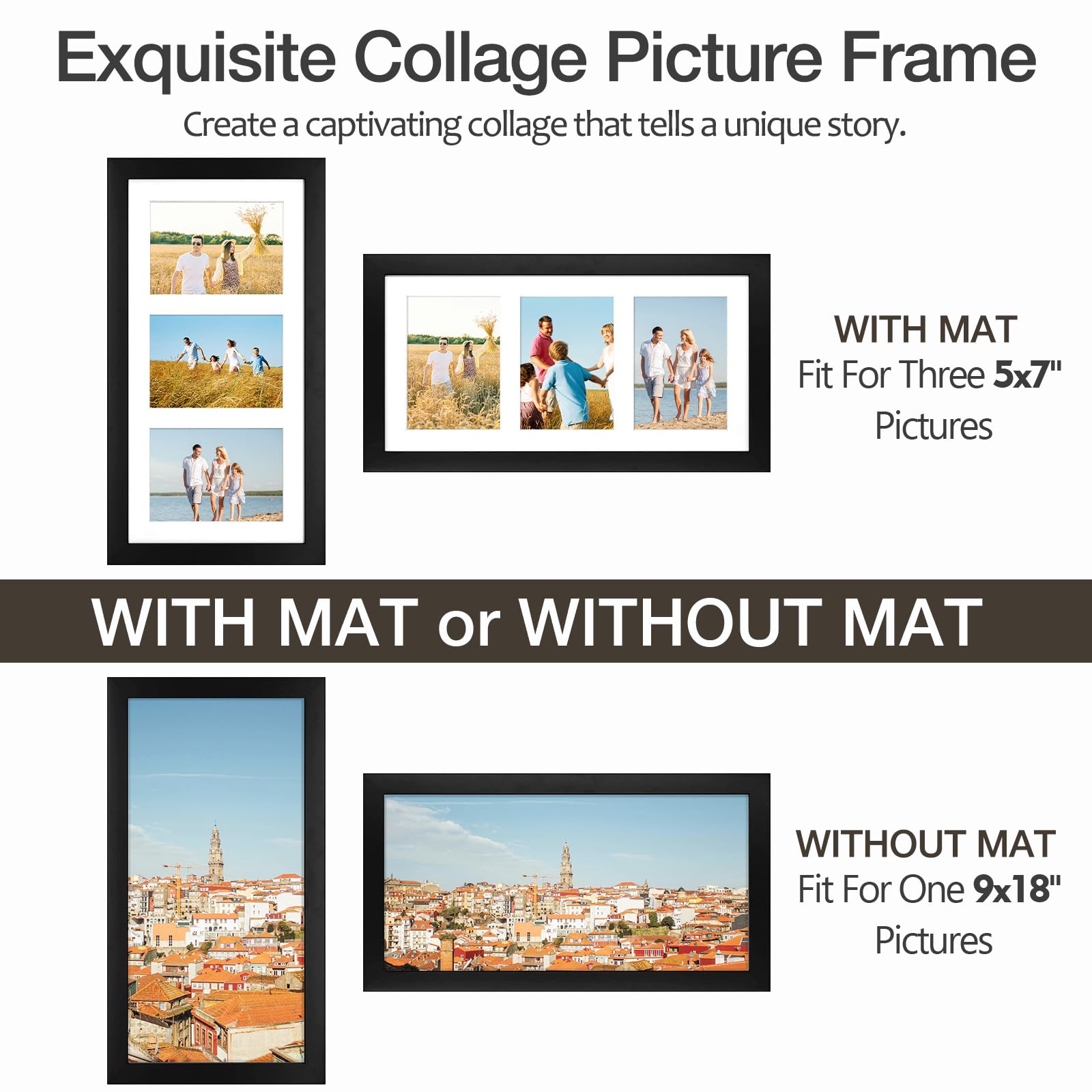 Golden State Art panorama display without mat showing wide photo benefit