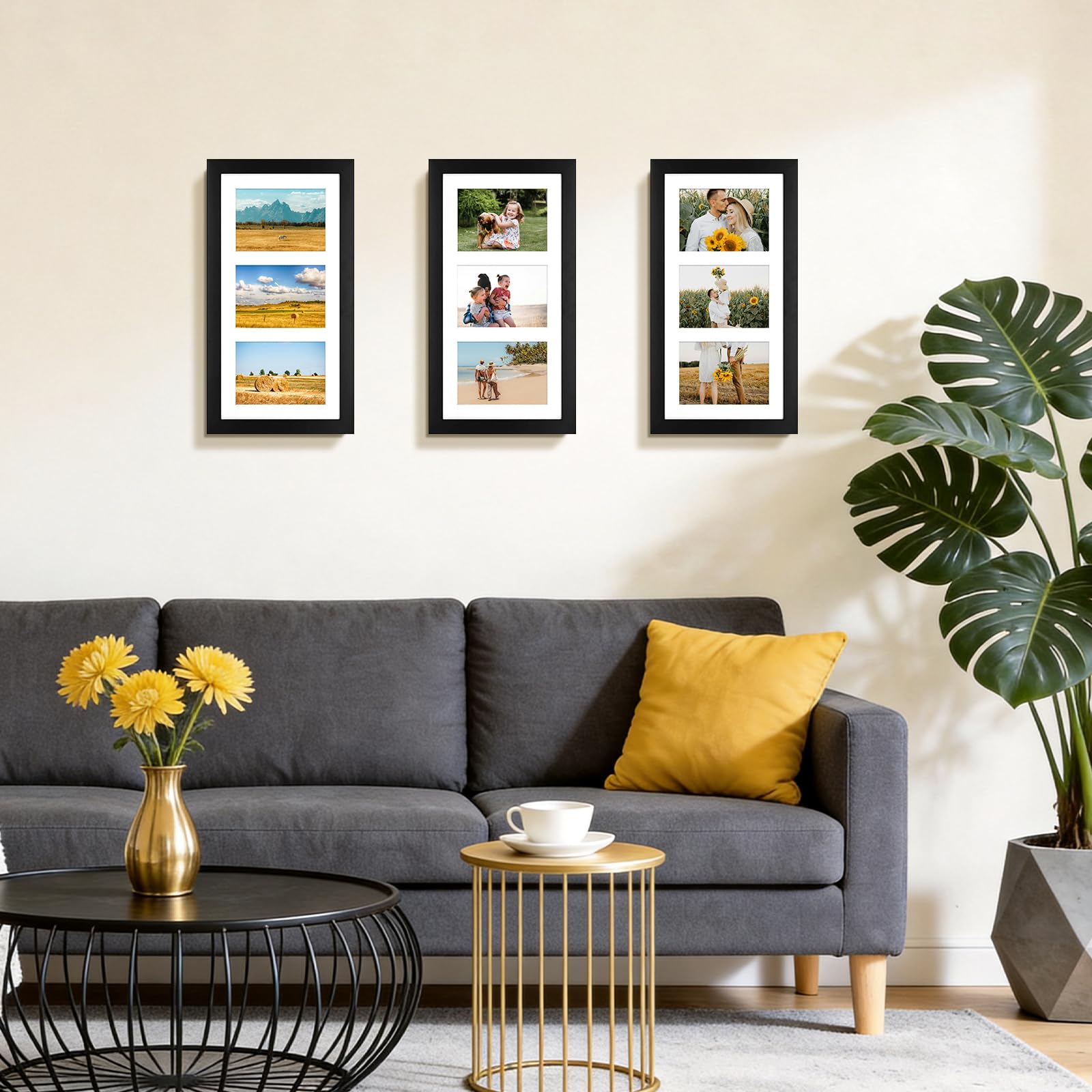 Golden State Art in living room lifestyle shot enhancing home decor appeal
