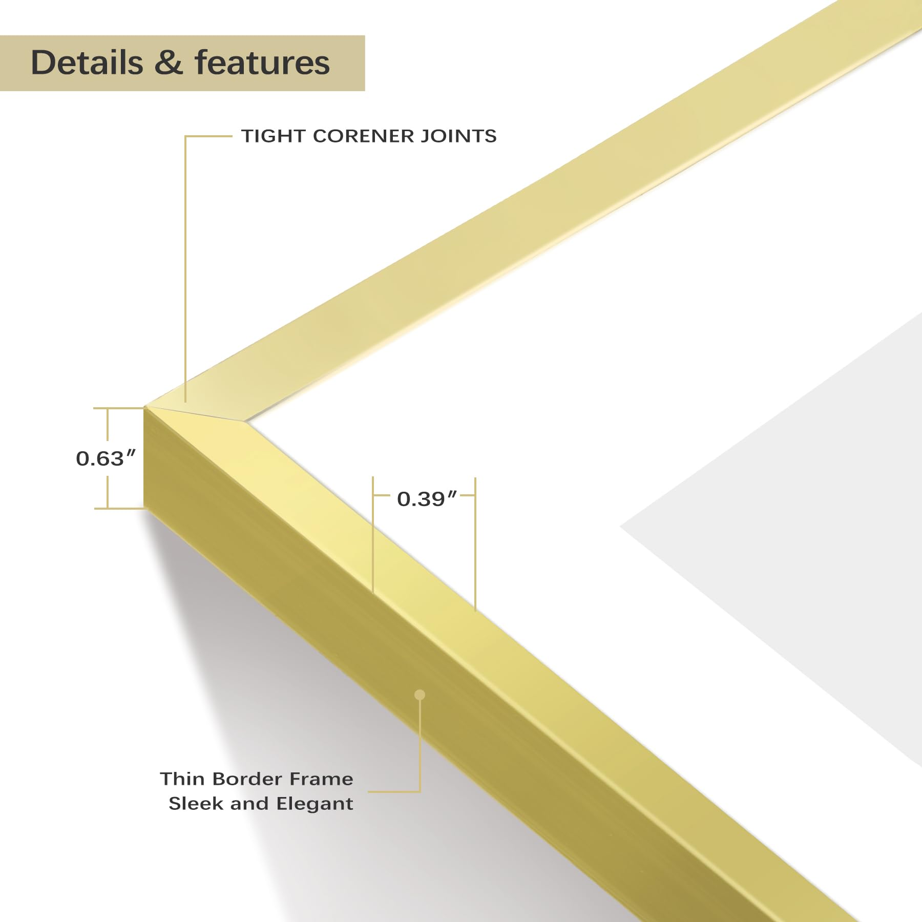 Golden State Art mat and window opening showing secure fit for 8.5x11 photos