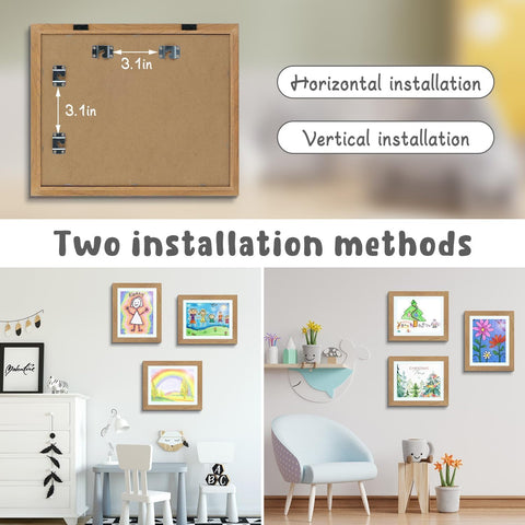 Golden State Art open book-style frame detail for effortless artwork changes benefit