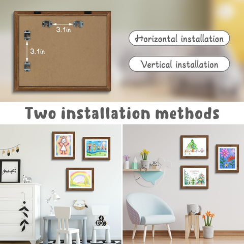 Golden State Art open frame with stacked artwork showing storage benefit