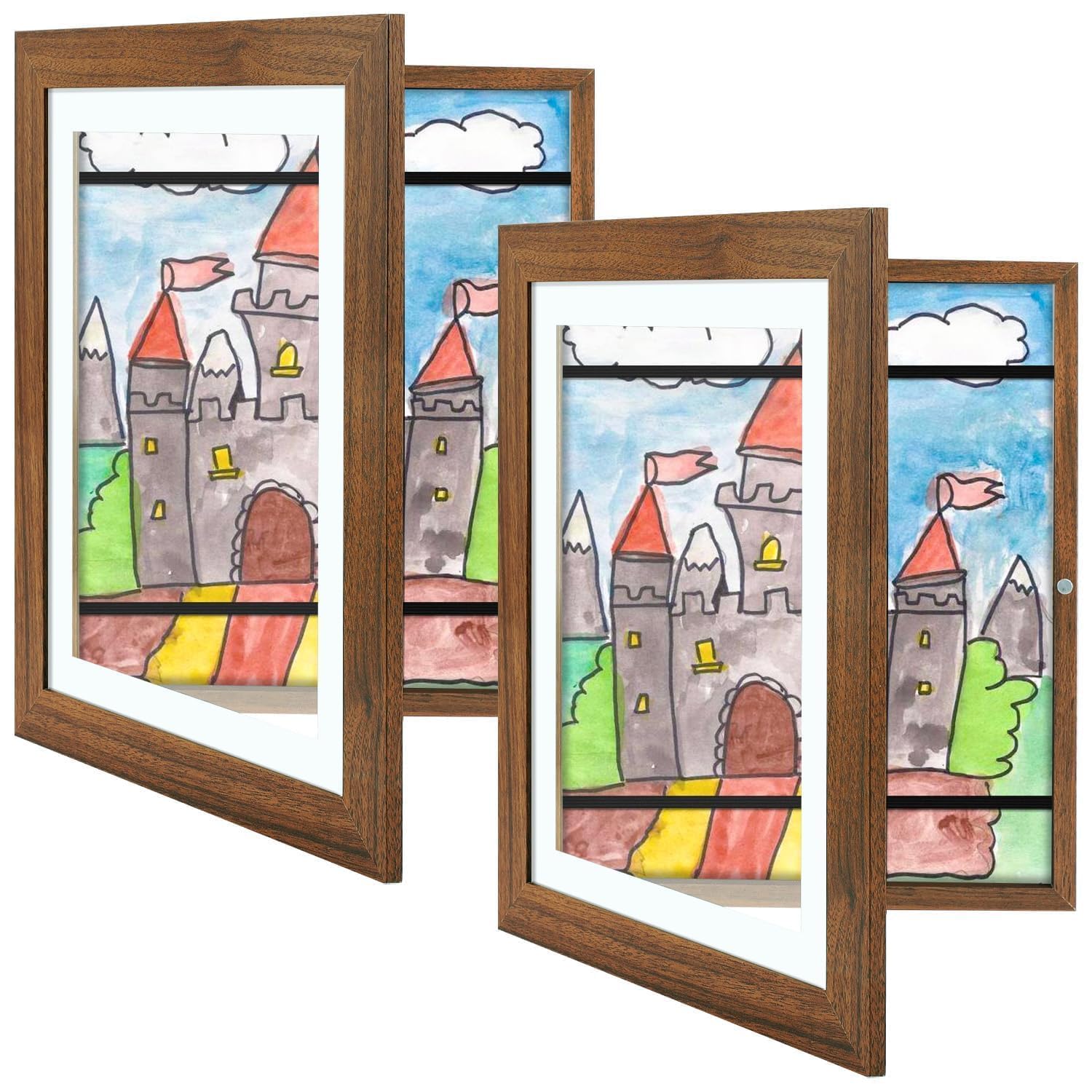 Golden State Art frame held by hand showing real size and scale benefit