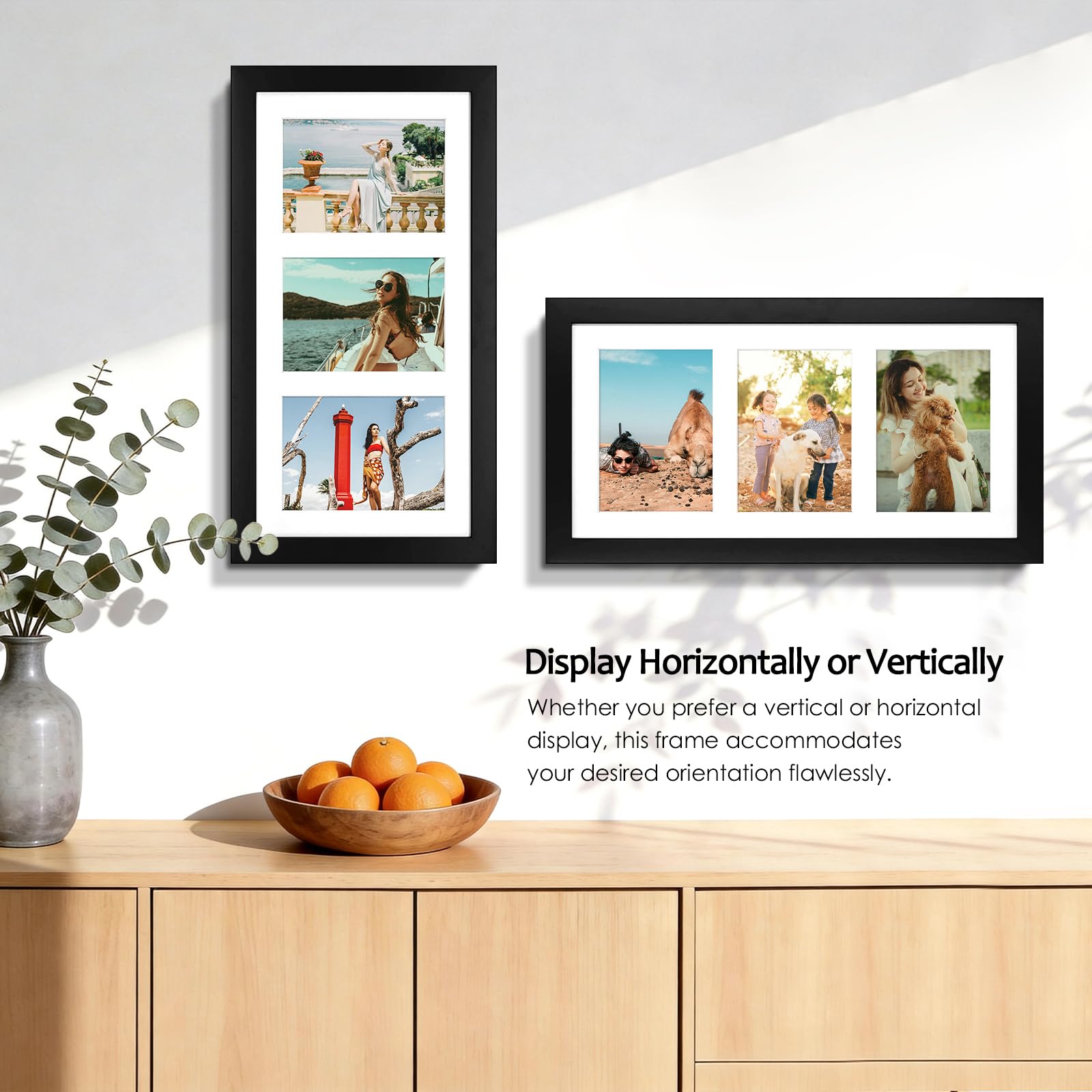 Golden State Art three 5x7 family photos presented clearly and elegantly