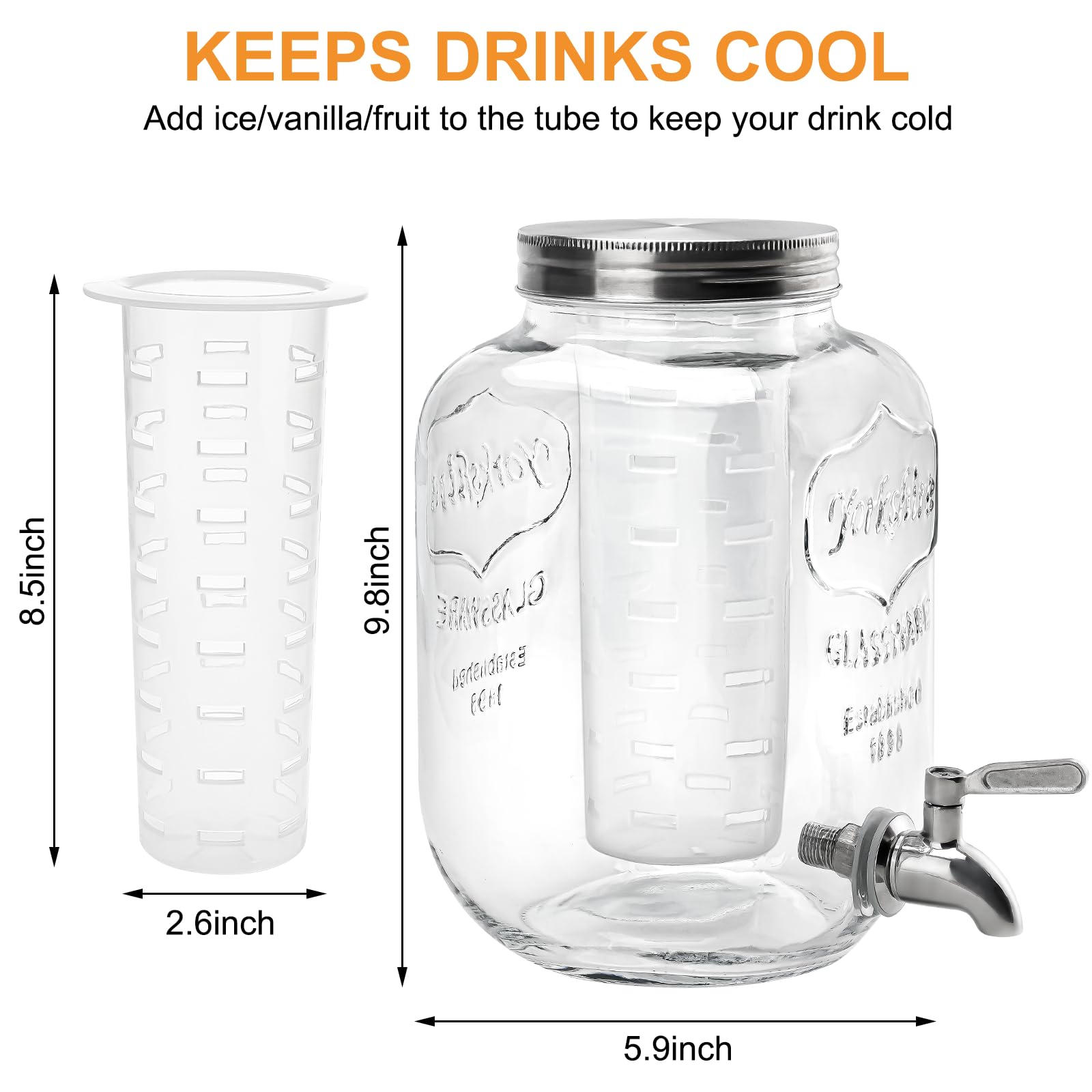 Goldfishwa wide-mouth lid top view enabling easy filling and quick cleaning