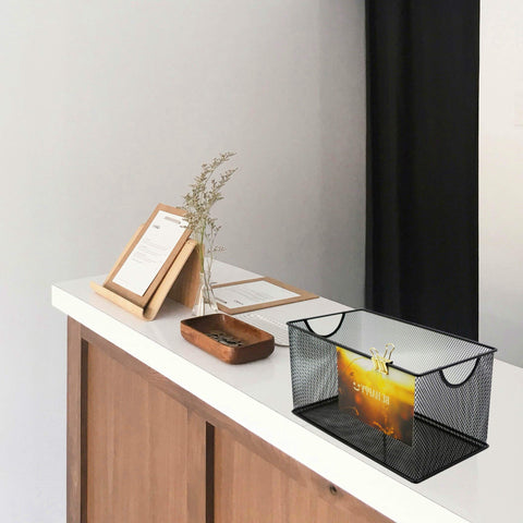GoldOrcle basket beside a hand showing scale for correct sizing and practical fit