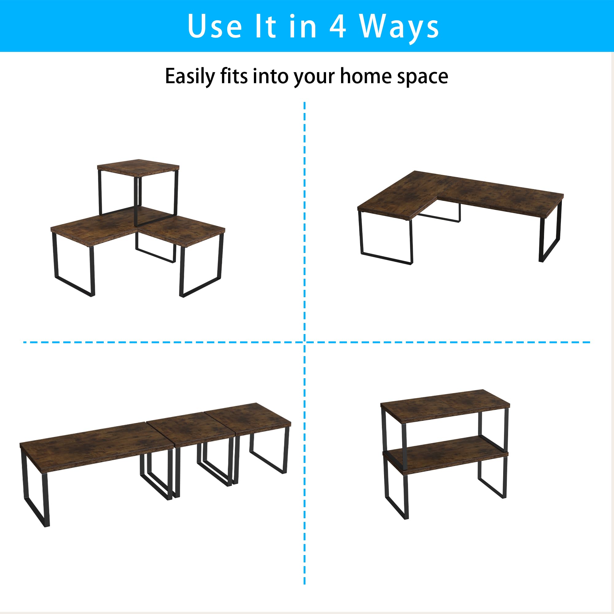 Golener adjustable stacked configuration demonstrating modular height options
