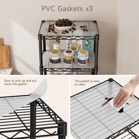Golpart adjustable shelves demonstration showing customizable spacing benefit