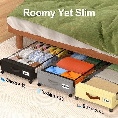 GoMaihe installed under bed demonstrating space-saving benefit