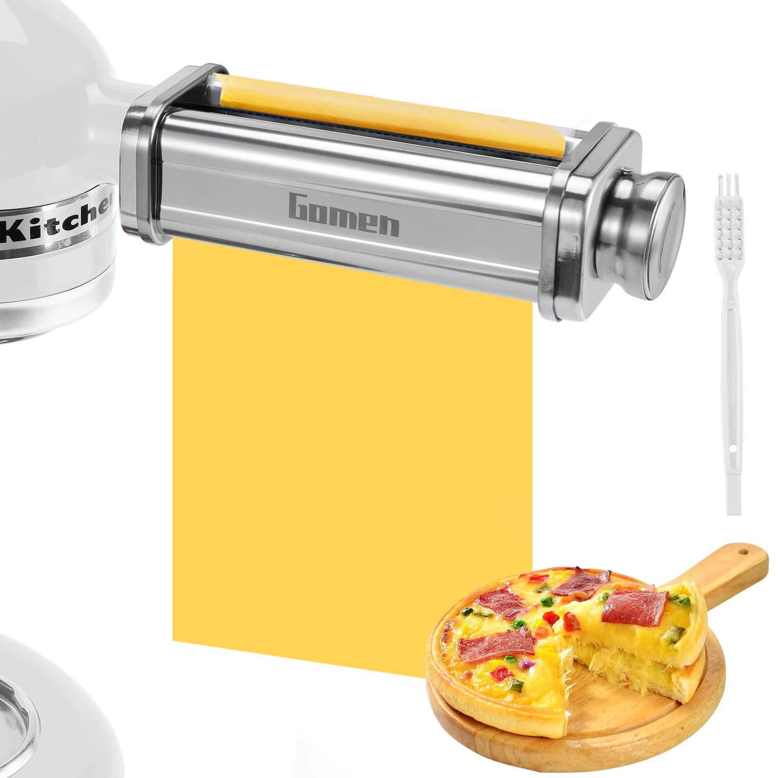Gomen lifestyle shot of homemade pasta on table showcasing fresh results and family appeal