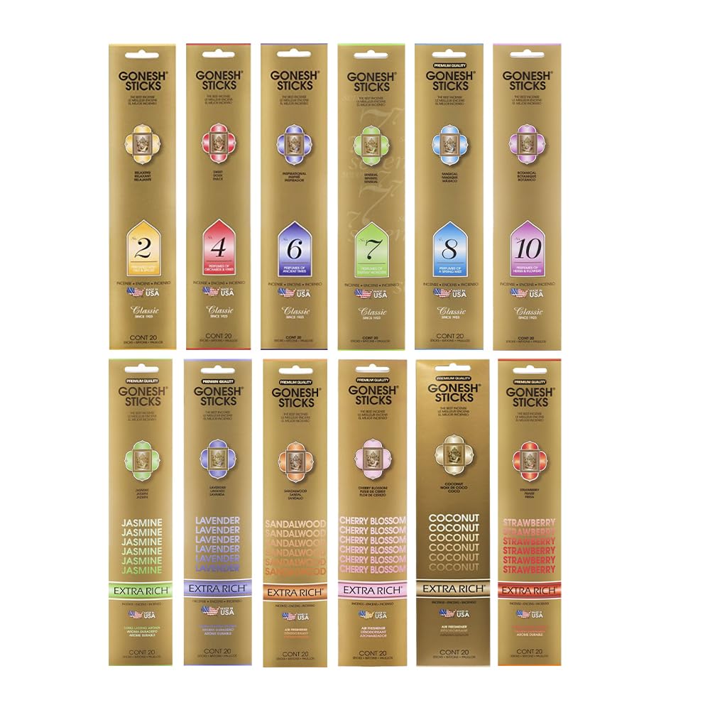 Gonesh front packaging showing variety packs and clear labels for easy selection
