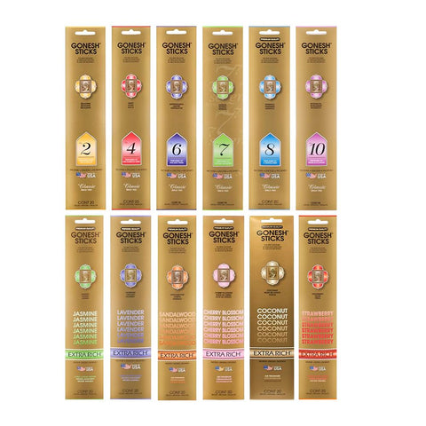 Gonesh front packaging showing variety packs and clear labels for easy selection