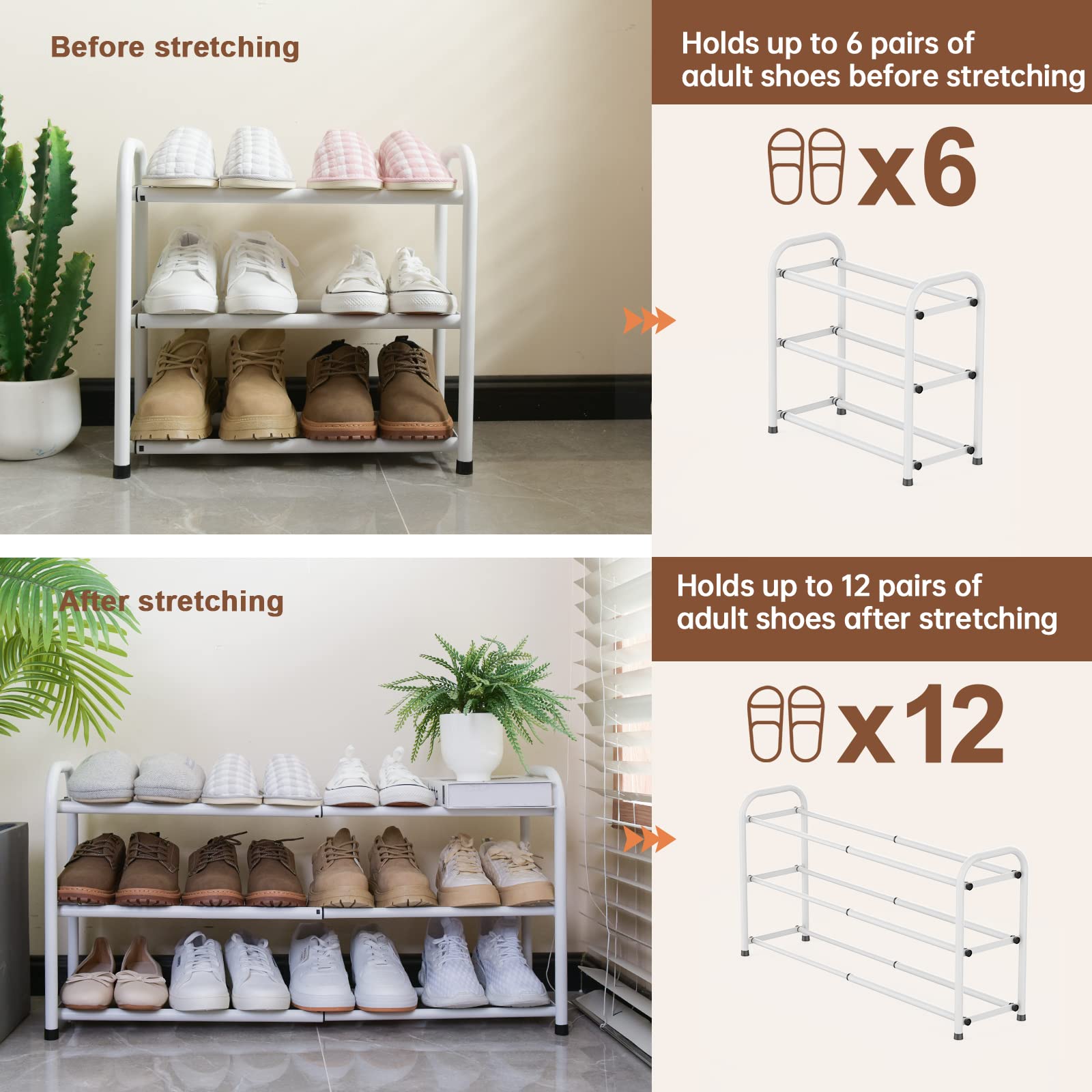 Gonfoam placed in entryway showing tidy footwear storage for daily convenience