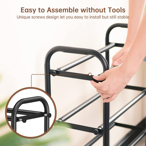 Gonfoam rack fully expanded demonstrating increased capacity and flexibility