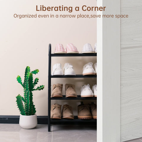Gonfoam side profile showing tier spacing and compact footprint for closets