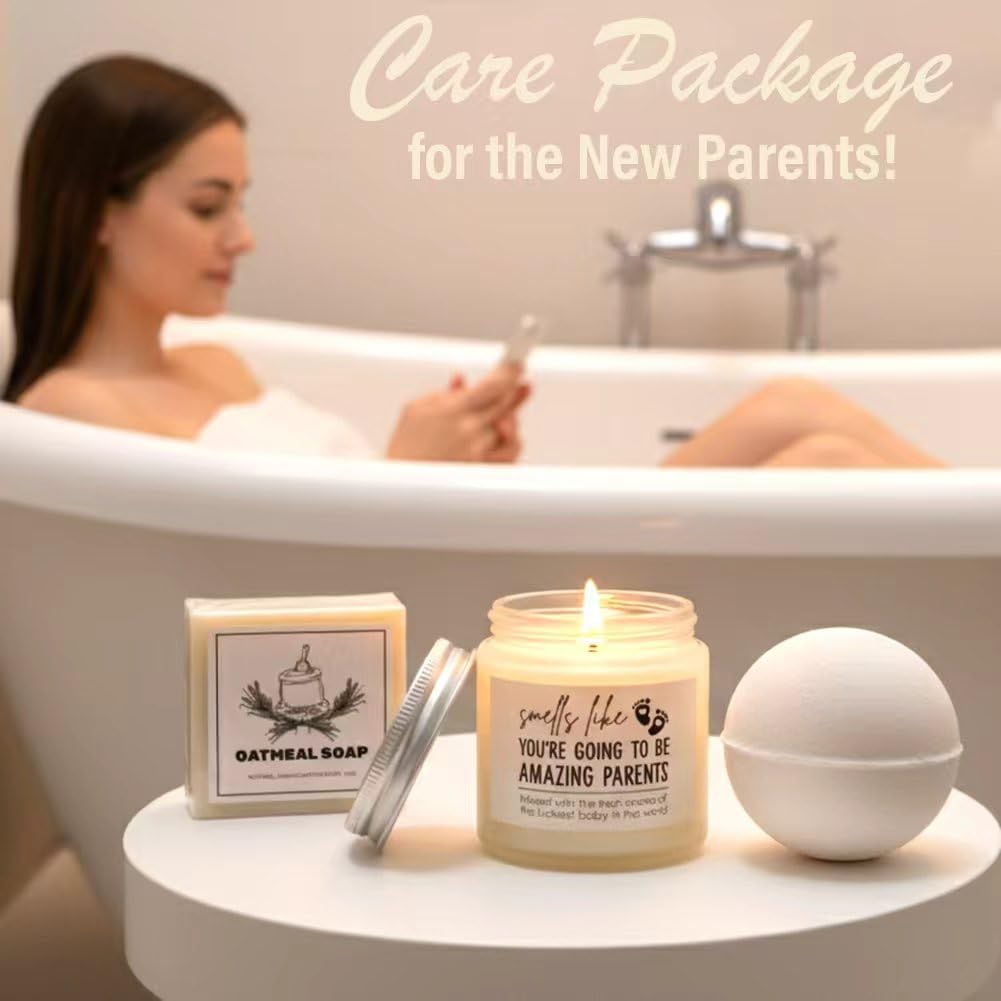 GONGHUAN candle and greeting card pairing offering calming aromatherapy