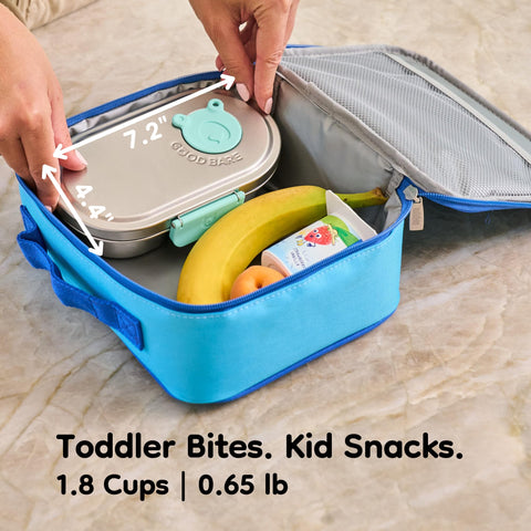 Good Bare interior showing two compartments to keep snacks separated and mess-free