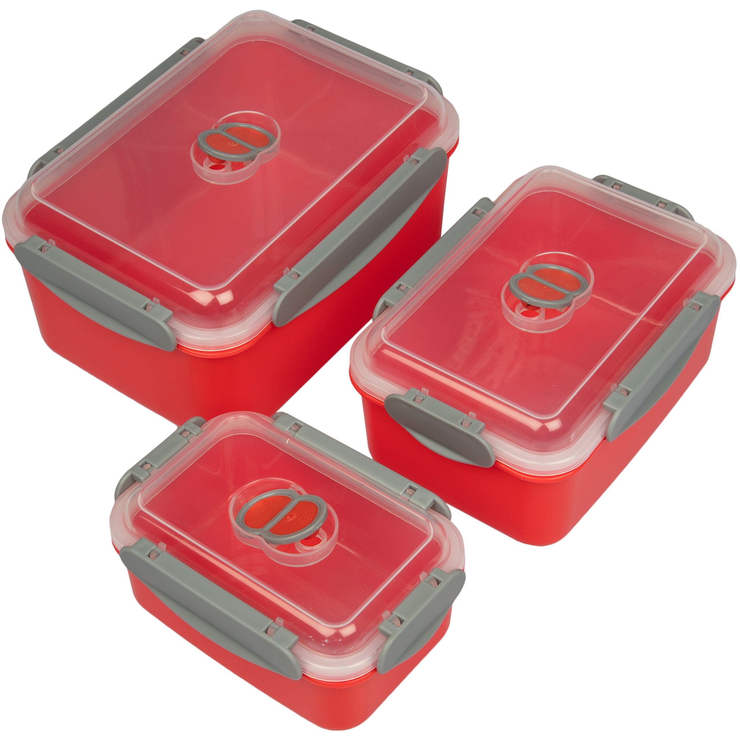 Good Cooking stacked nested containers saving cabinet space and organization