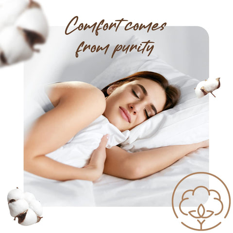 Good Sleep Bedding bedroom scene with pillowcases creating clean, calm look