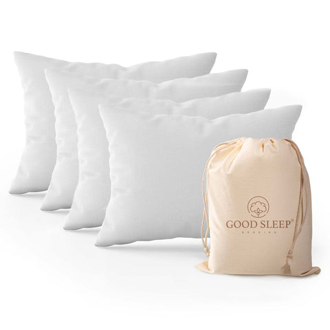 Good Sleep Bedding front packaging showing four white pillowcases and brand