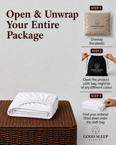 Good Sleep Bedding close-up sateen weave demonstrating silky texture and breathable comfort
