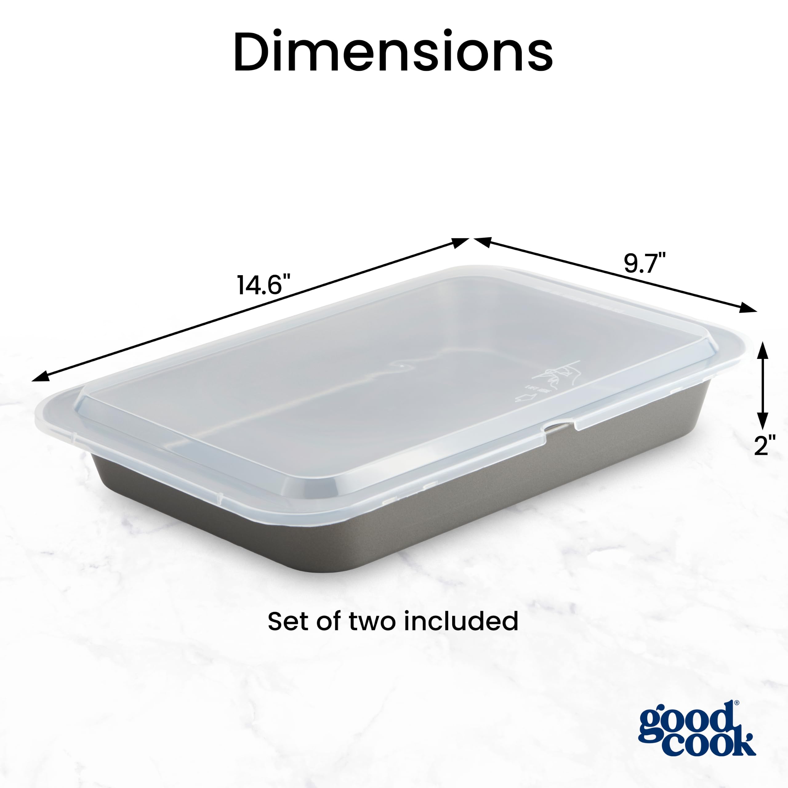 GoodCook close-up of nonstick coating texture highlighting easy release benefit