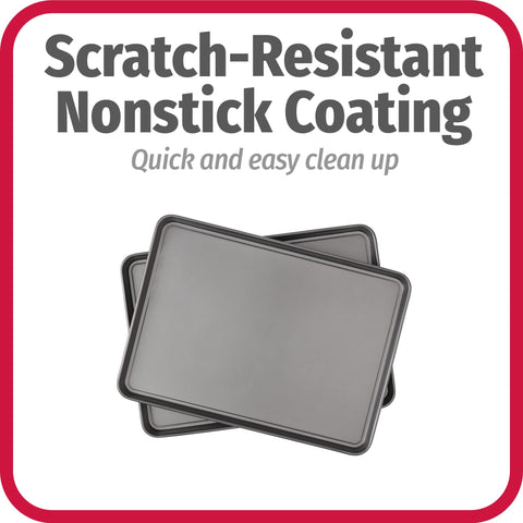 GoodCook baking sheet in oven roasting vegetables for even results