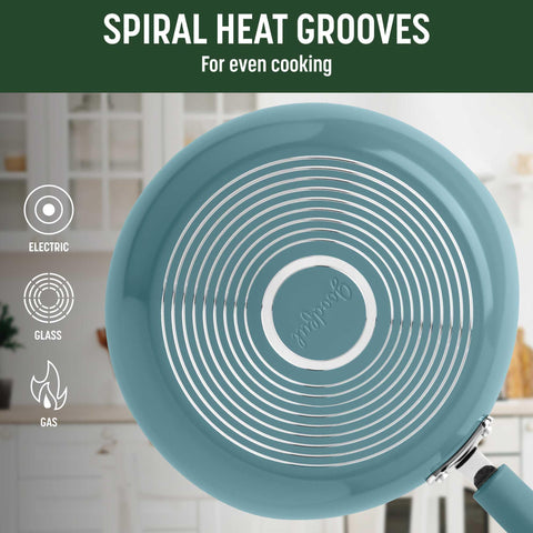 Goodful complete cookware set arranged on kitchen counter to show included pieces