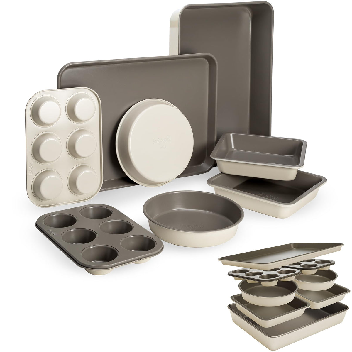 Goodful front packaging showing full 8‑piece set and compact storage benefit