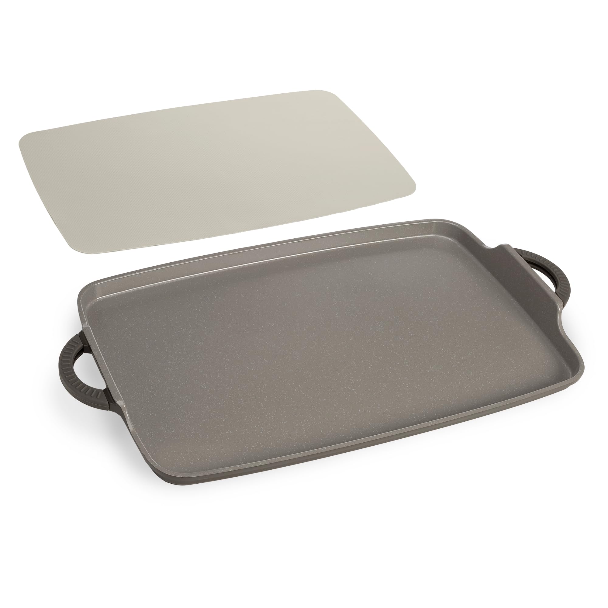 Goodful close-up of ceramic nonstick surface highlighting smooth release and easy cleaning