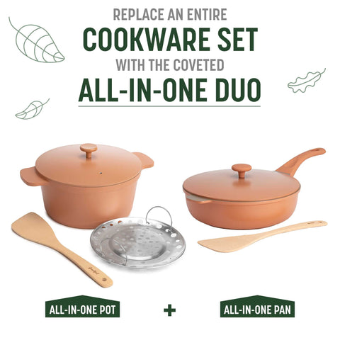 Goodful serving on kitchen table presenting terracotta finish for stylish serving
