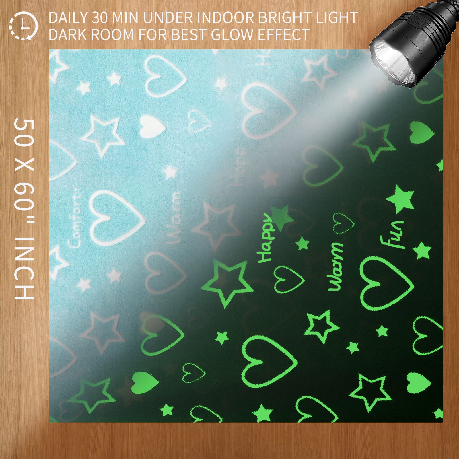 Goodhipi glowing stars and heart at night providing gentle comfort