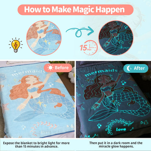 Goodhipi glowing mermaid detail illustrating luminous scales for bedtime comfort