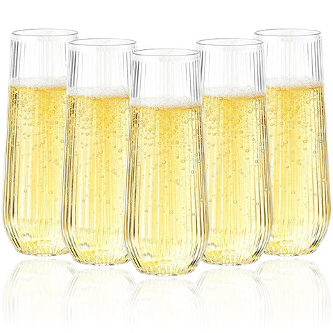 Goodluck front pack showing 48 clear flutes, convenient bulk supply