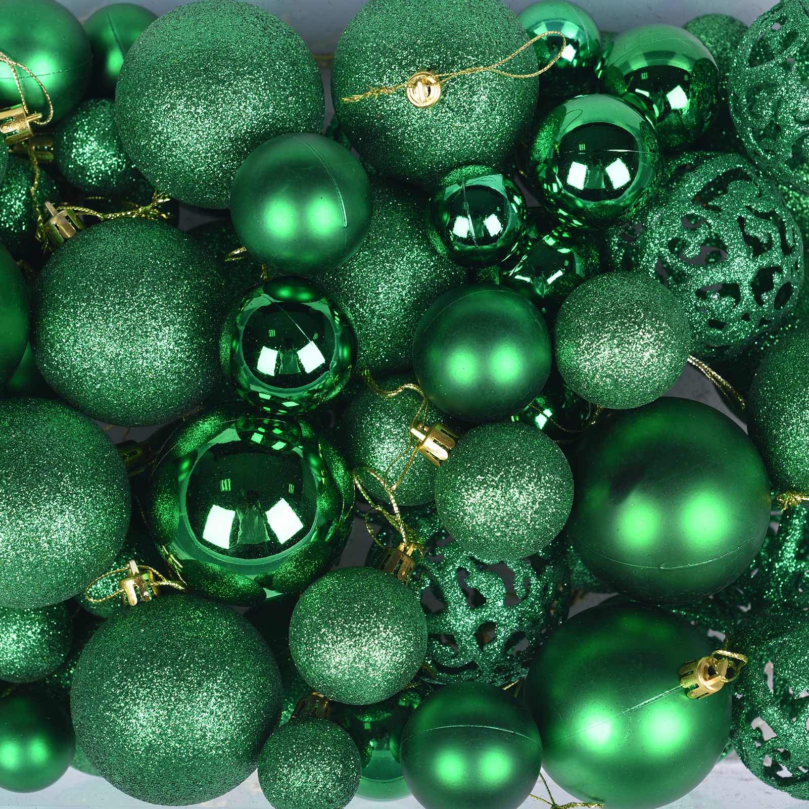 GOODLYGHTS close-up of matte, shiny, hollow and glitter finishes for contrast