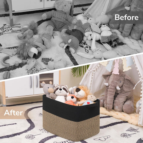 Goodpick lifestyle living room display adds textured storage and refined decor