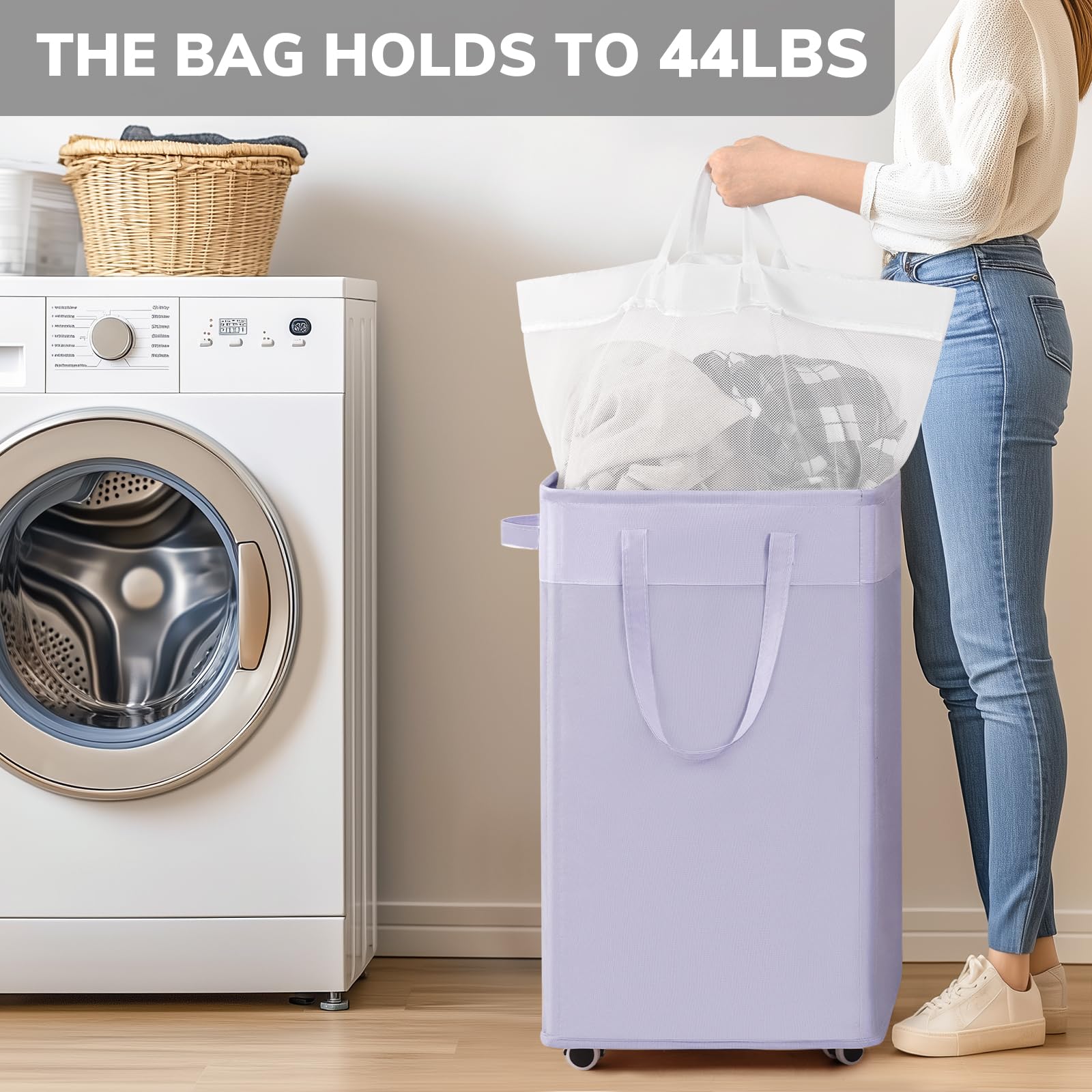 Goodpick size comparison with folded towel showing space-saving vertical capacity benefit