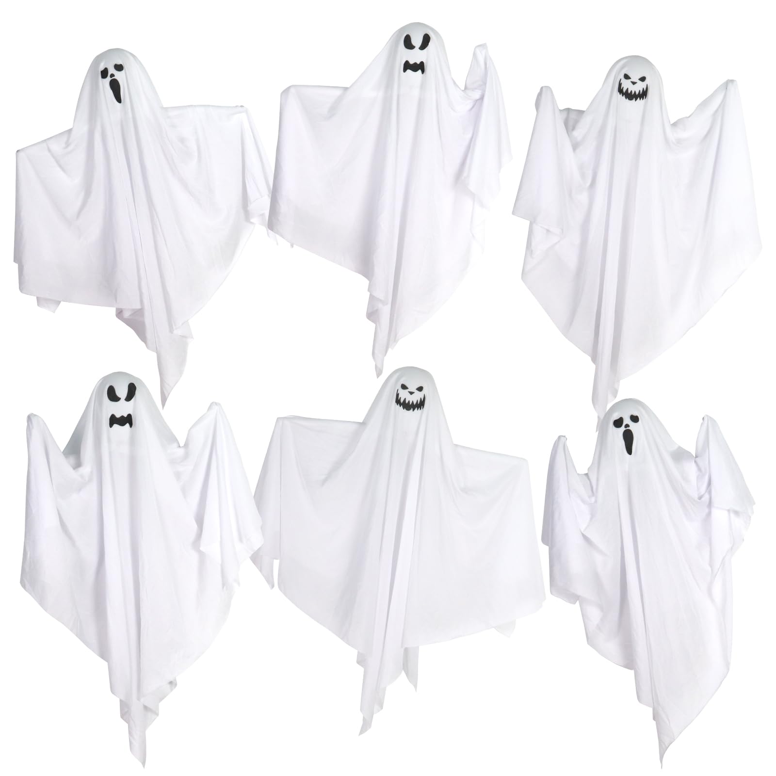 GoosWexmzl six-pack front view showing all hanging ghosts for instant display appeal