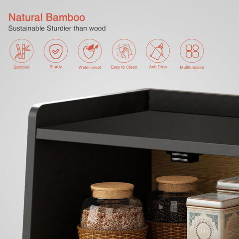 Goozii breadbox on kitchen counter enhancing decor and everyday convenience benefit