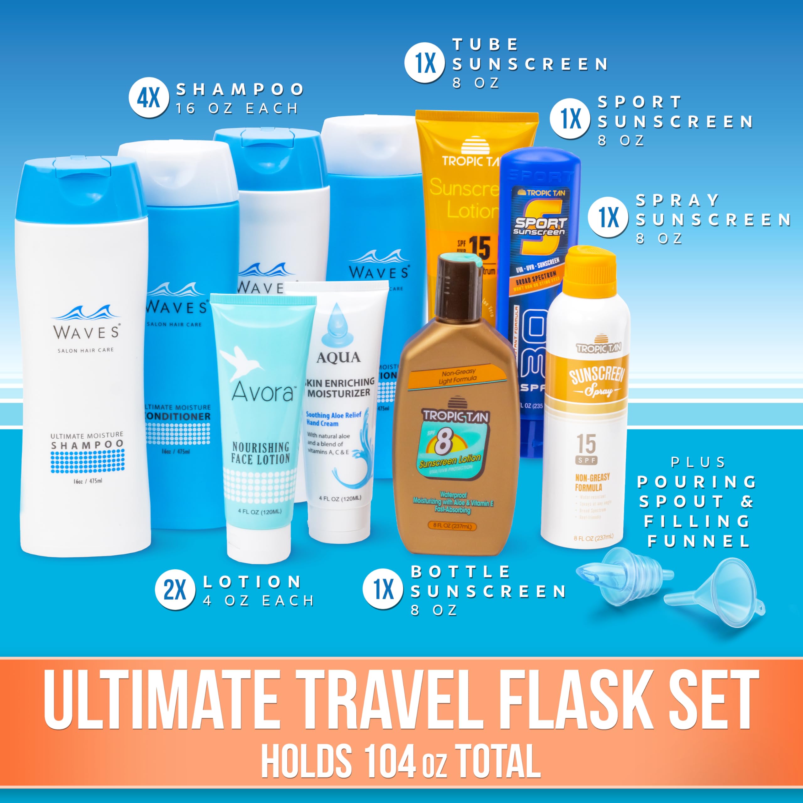 GoPong lineup of sunscreen and lotion flasks for discreet on-the-go pours