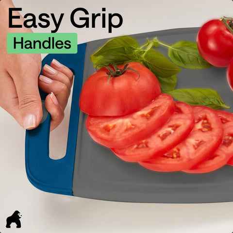 GORILLA GRIP cutting boards used as charcuterie serving surface demonstrating versatile use benefit