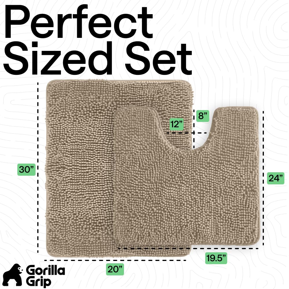 GORILLA GRIP close-up chenille fibers highlighting plush absorbency benefit