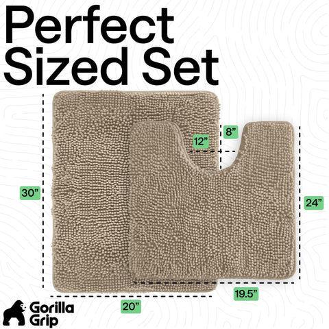 GORILLA GRIP close-up chenille fibers highlighting plush absorbency benefit