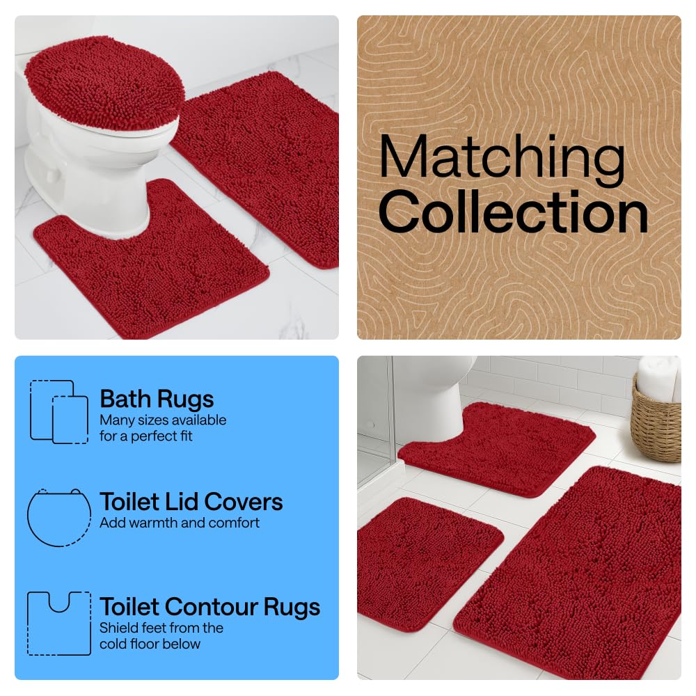 GORILLA GRIP red fiber detail showing fade-resistant dye and long-lasting color