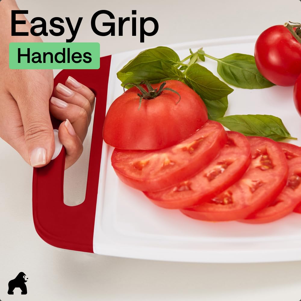 GORILLA GRIP boards inside dishwasher conveying easy cleanup and sanitation