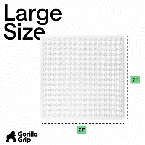 GORILLA GRIP drainage holes close-up helping water flow away quickly