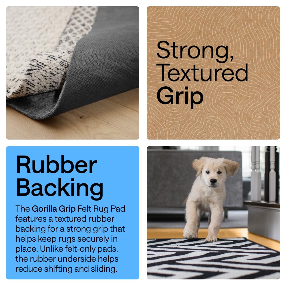 GORILLA GRIP dense felt top detail offering cushioning and noise reduction
