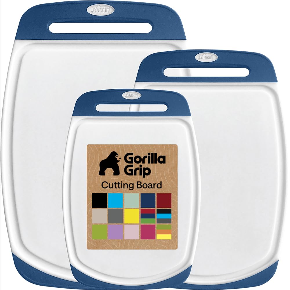 GORILLA GRIP front packaging displaying three blue boards with variety benefit
